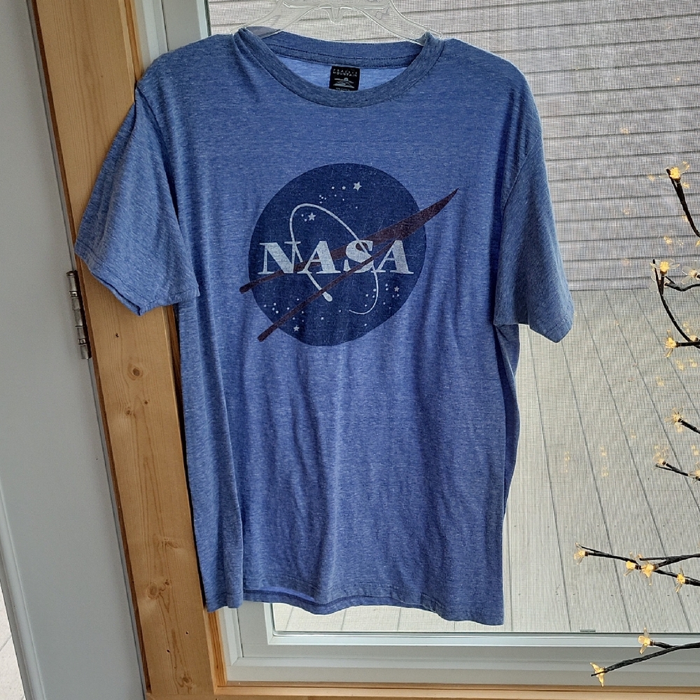 Blue Short Sleeve Tee with Iconic Logo